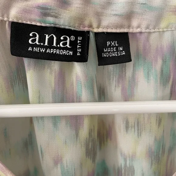 A.n.a 3/4 Sleeve Pastel colored Blouse- size xl(p) - Picture 3 of 11